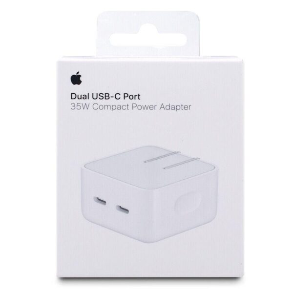 Apple A2571 35W Dual USB-C Port Compact Power Adapter MNWM3AM/A