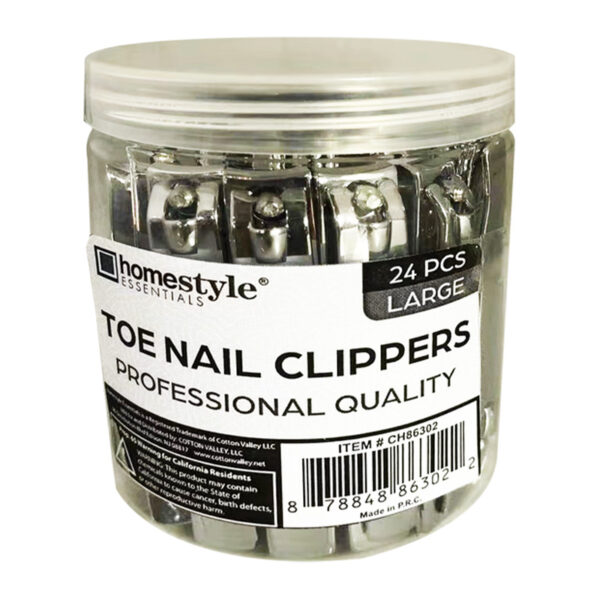 24PCS TOE NAIL CLIPPERS IN JAR - 6