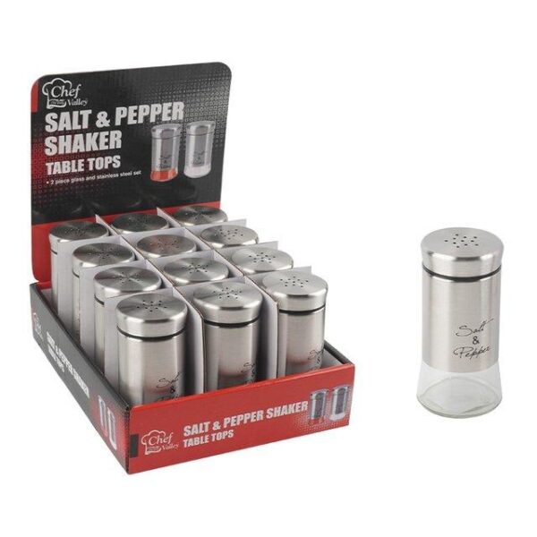 SS ENCASED GLASS SPICE JAR-24