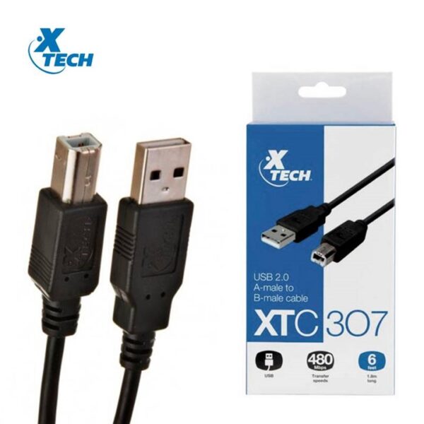 Xtech - USB cable - 1.8 m Xtech 4 pin USB Type B 4 pin USB Type A 2.0 a-male b-male