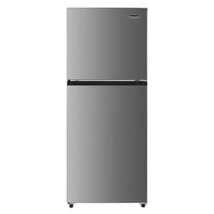 Magic Chef MCDR740STE Mini Fridge in Platinum Steel with Freezer 7.3 CF - 2-Door
