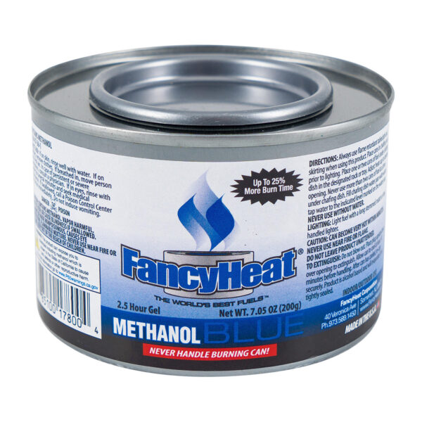 FANCY HEAT STERNO METHANOL GEL 7.05 OZ/200GM 
Item # CHF8