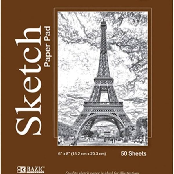 SKETCH PAD 6 X 8" 50SHEETS W/TO