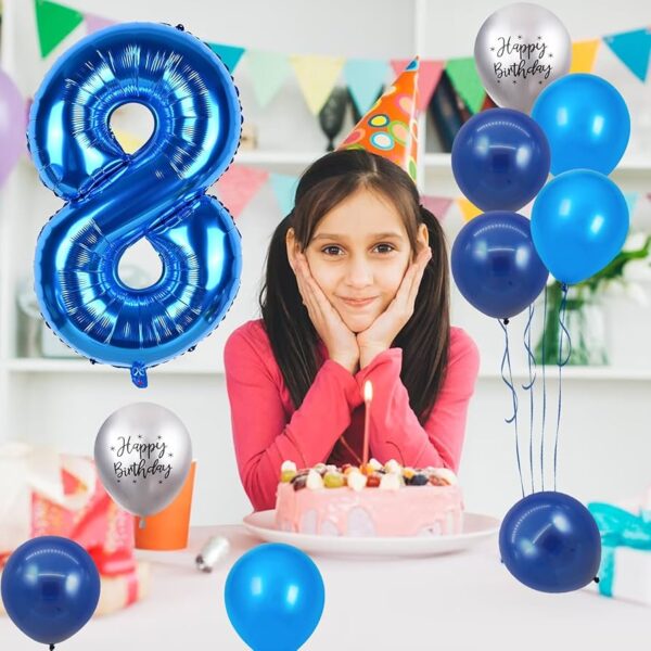 BALLOON BIRTHDAY 8 CT ASST CLR