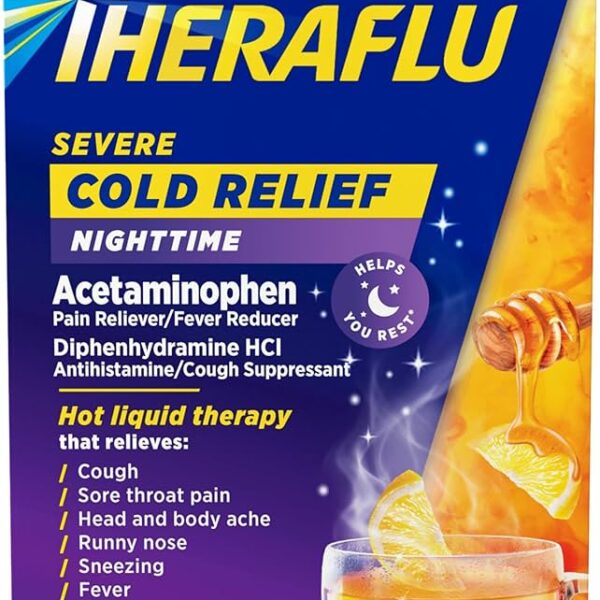 THERAFLU COUGH RELIEF POWDER 6 CT DAYTIME BERRY FLAVOR NON PE