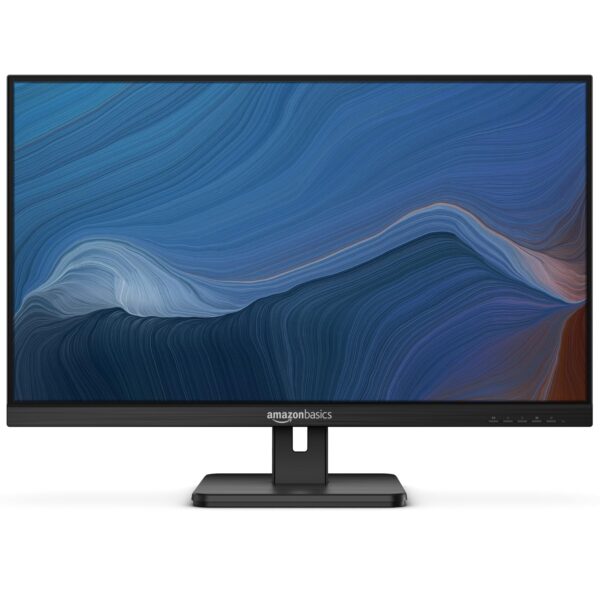 Amazon Basics IPS Monitor 75 Hz Powered with AOC Technology FHD 1080P HDMI, Display Port and VGA Input VESA Compatible Built-in Speakers for Office and Home, 27 in, Black