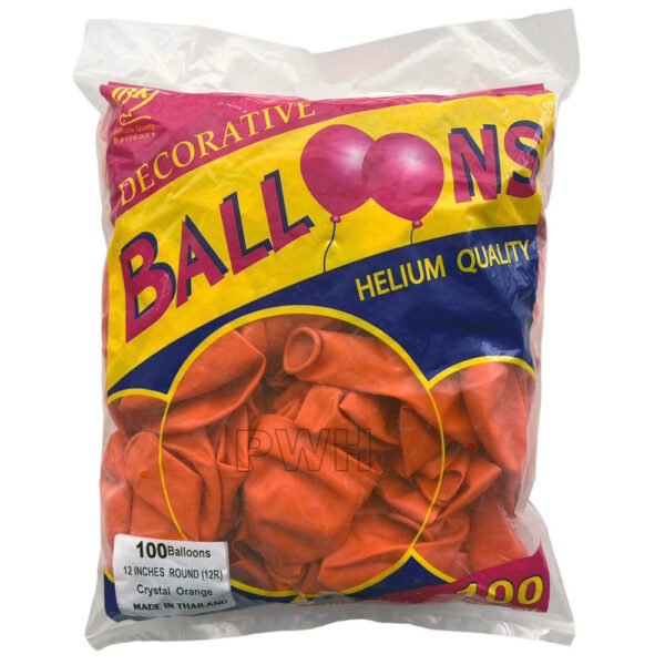 BALLOON METALLIC ORANGE 
12" 10