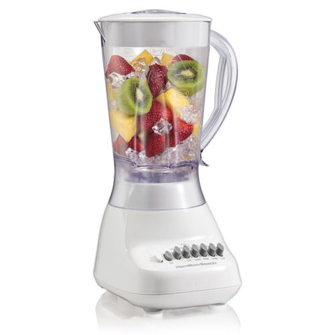 HAMILTON BEACH 50166 BLENDER PLASTIC JAR 10 SPEED WHITE