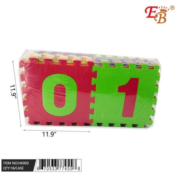 10 PCS NUMBER EVA FLOOR MAT 18PC/CS