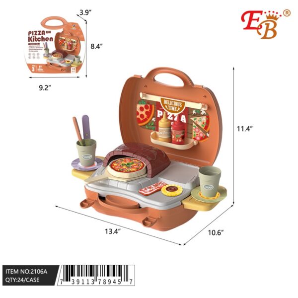 13.4" 25PC PIZZA KITCHEN SET 24/2/12PCS/CS