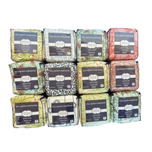 1PC PRINT COMFORTER QUEEN SIZE - 12/BOX