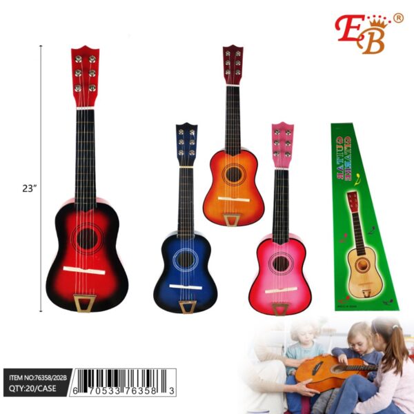 202B 23" WOOD GUITAR 20PC/CS