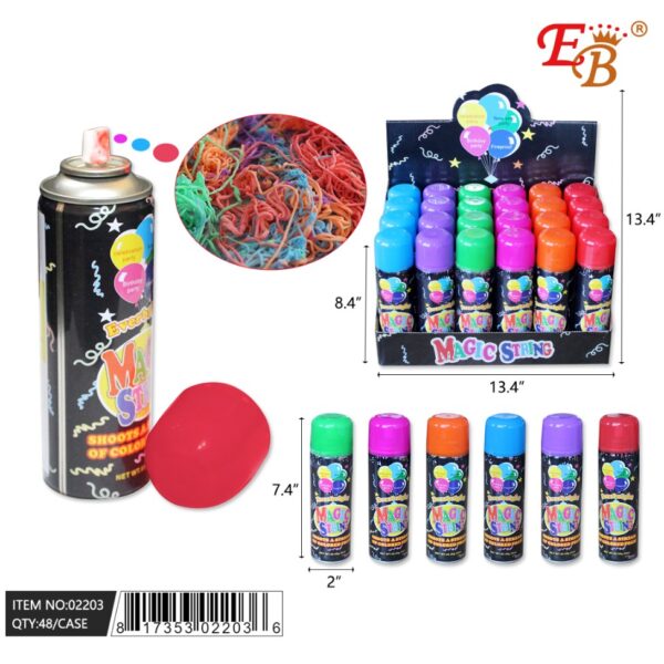 85G/3OZ PARTY STRING 48PC 2DIS(24)/CS