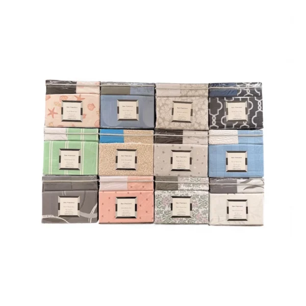 4-PC ASSORTED PRINTED SHEET SET TWIN SI E10/BOX
