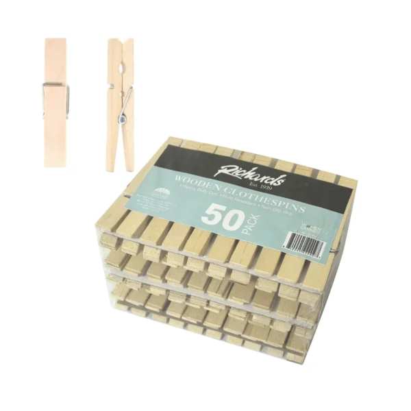 50Ct. Wooden Clothespins (24)