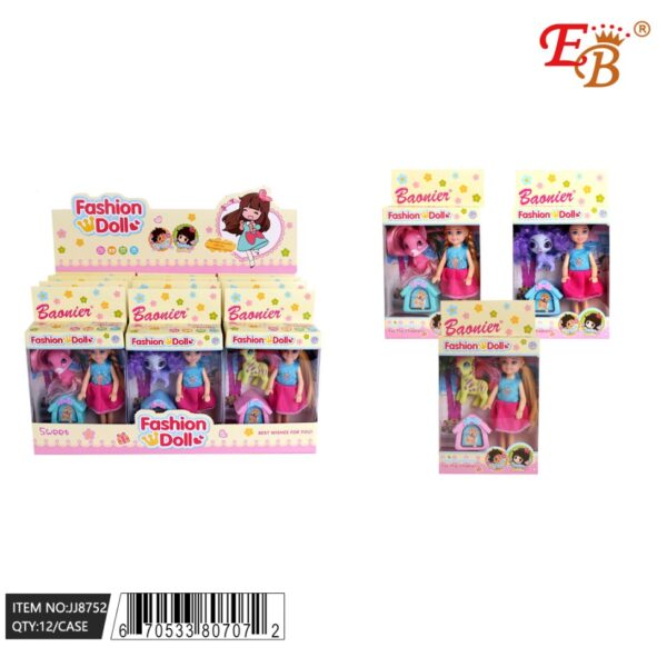 6" BARBIE DOLL 144PC 12DIS(12)/CS