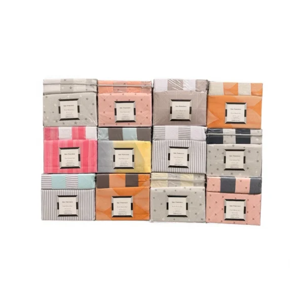 6-PC ASSORTED PRINTED SHEET SET FULL SI E12/BOX