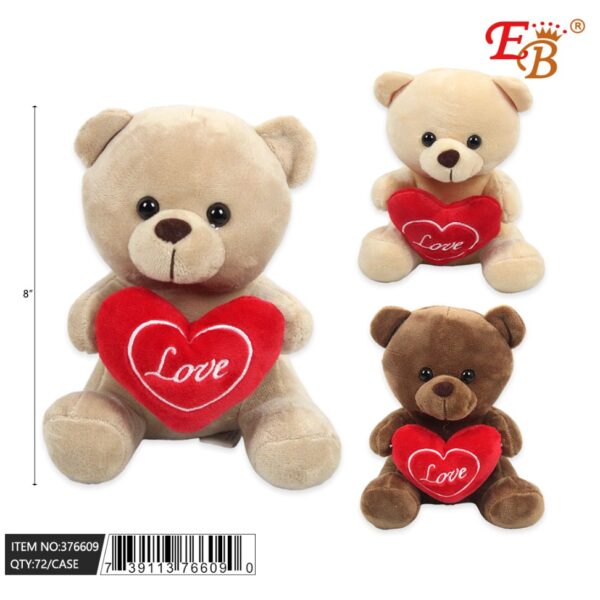 8" BROWN TEDDY BEAR 72PCS/CS
