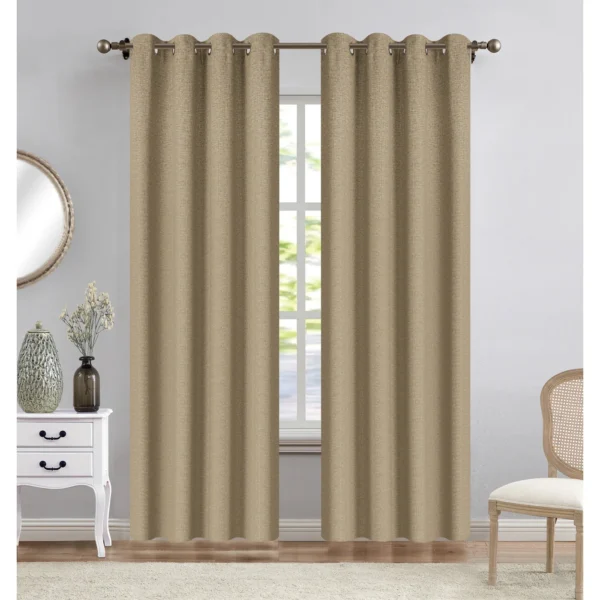 "ANGELA BLACKOUT CURTAIN (52X84) - 8 GROMMETS-24/BOX"