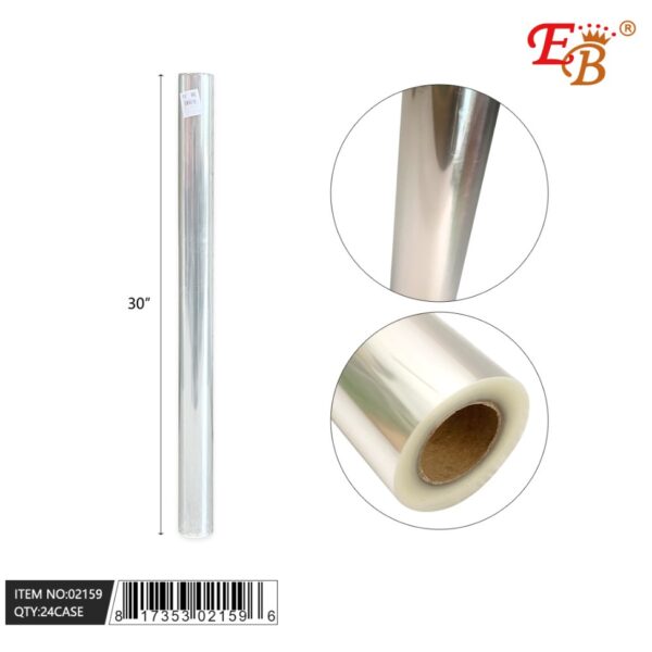 30"X100" CLEAR WRAPPING PLASTIC 24PC/CS