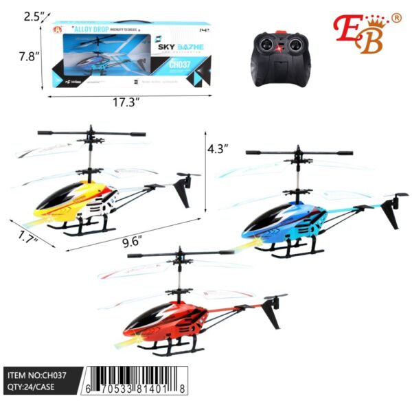 RC HELICOPTER WITH USB CABLE 24/2/12PCS/CS