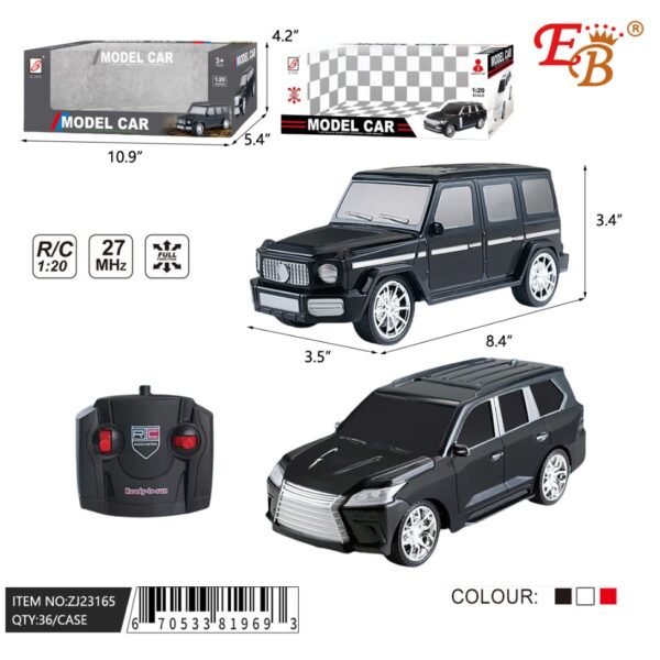 1:20 REMOTE CONTROL CAR 18/36PCS/CS