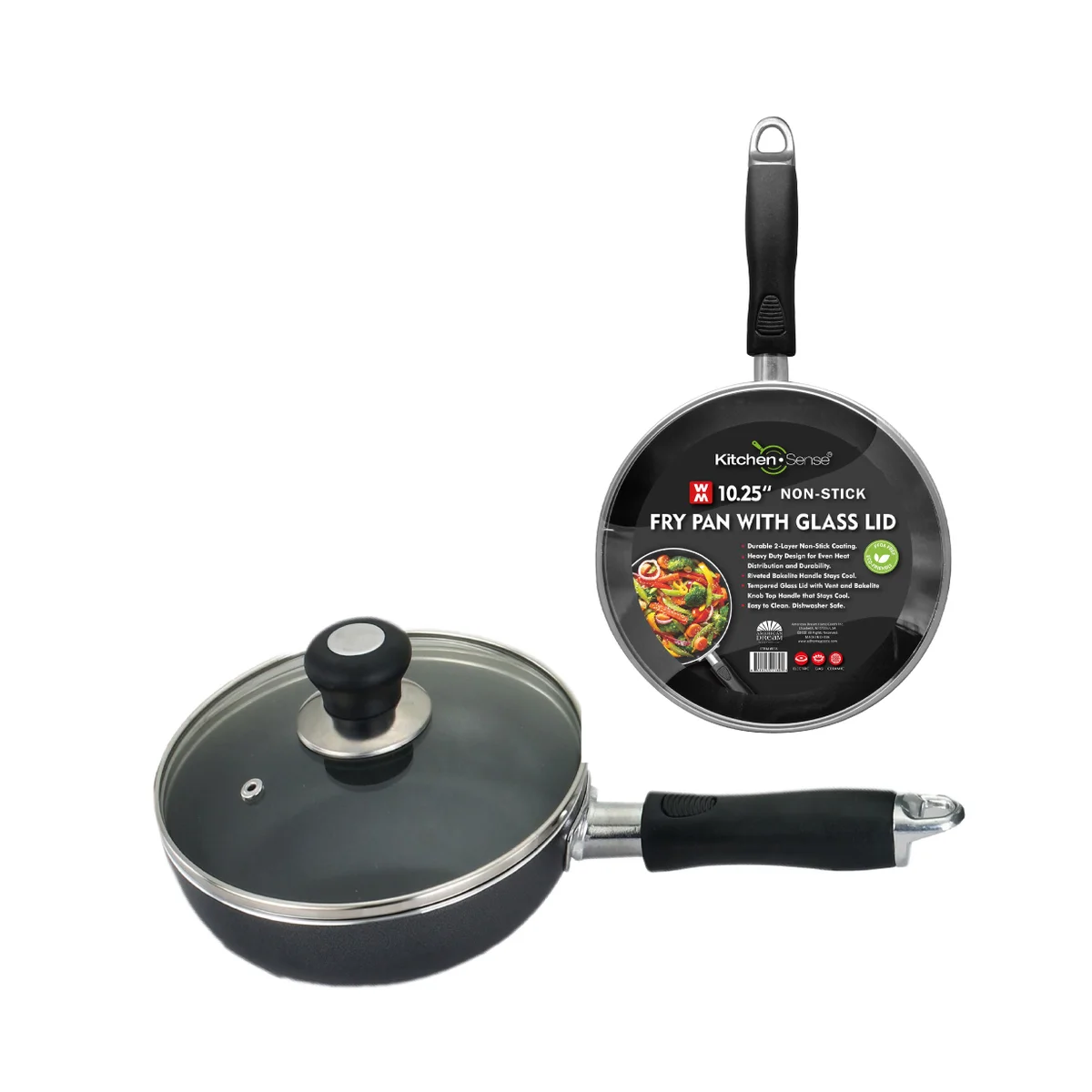 10.25 Non-Stick Fry Pan w Glass Lid (8)
