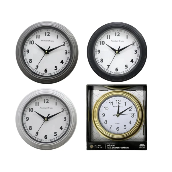 9 No-Ticking Round Wall Clock (12)