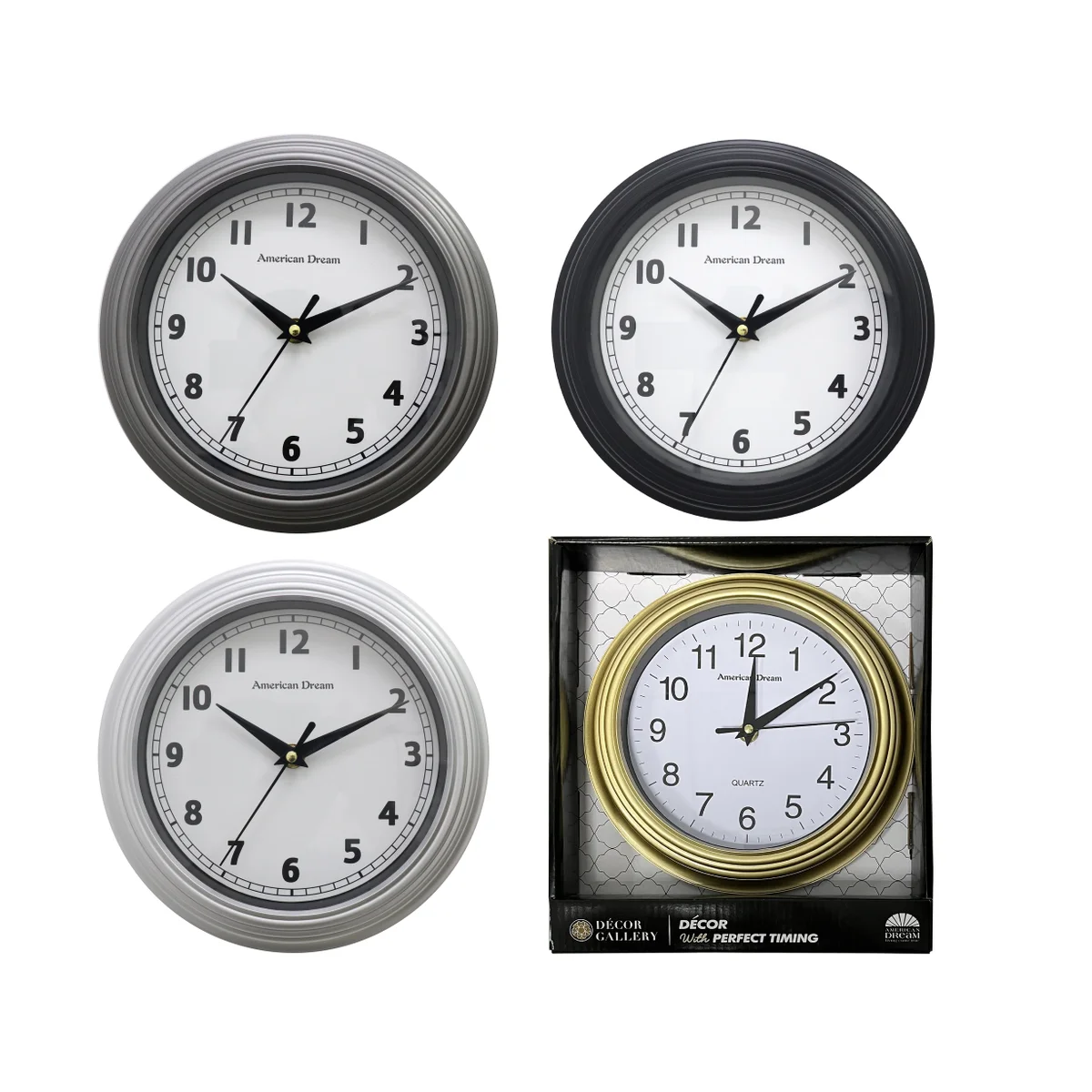 9 No-Ticking Round Wall Clock (12)