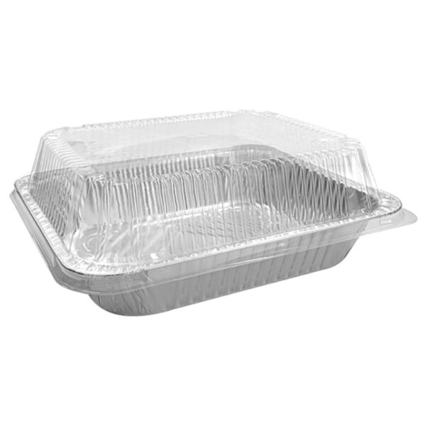 DISPOZEIT ALUMINUM FOIL PAN 13X10.25X2.5IN WITH DOME LID HALF DEEP SIZE Item # 21074