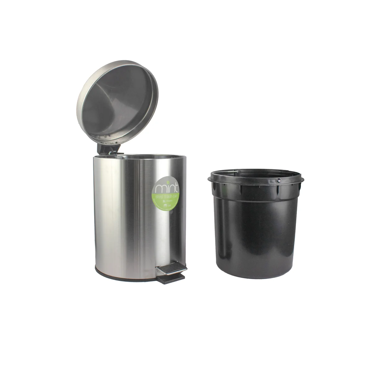 Satin Nickel - 5Liter Trash Can (6)