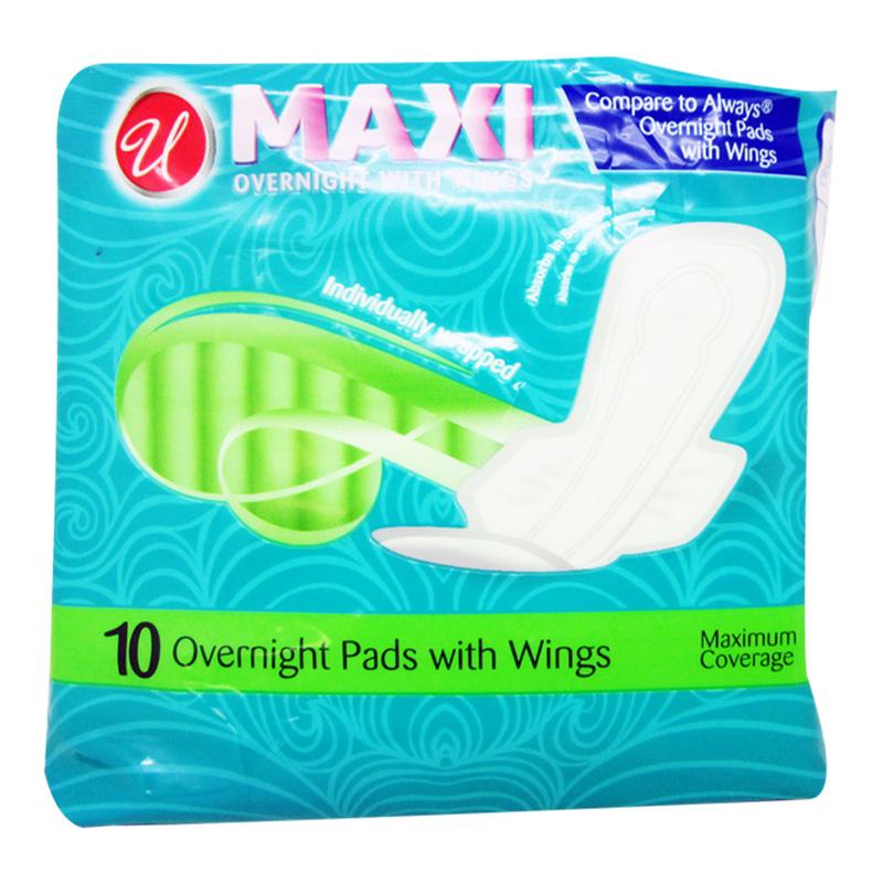 10 CT ULTRA THIN OVERNIGHT WITH WINGS IND.WRAPPED-24