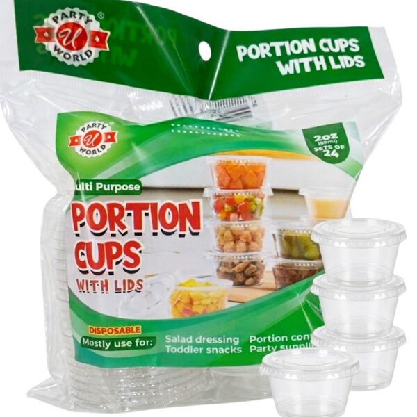 2OZ PORTION CUP WITH LID IN BAG 24CT-48