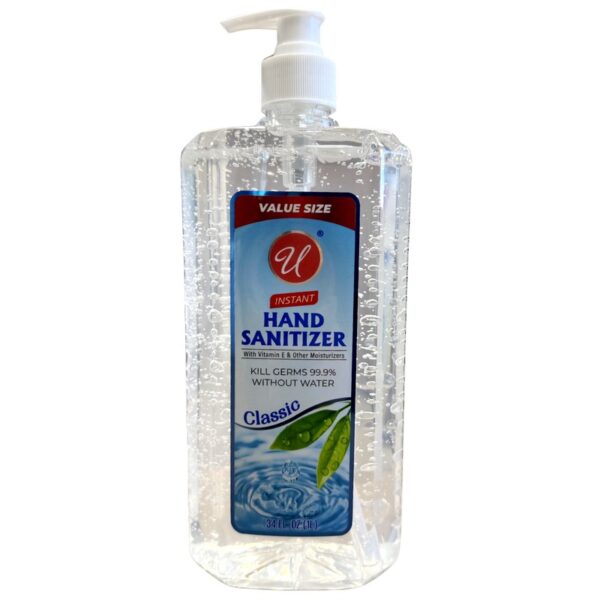 34OZ 1LITER HAND SANITIZER CLASSIC WITH PUMP-12