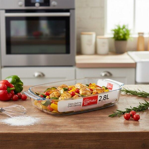 GLASS BAKING DISH OBLONG 2.85QT - 6