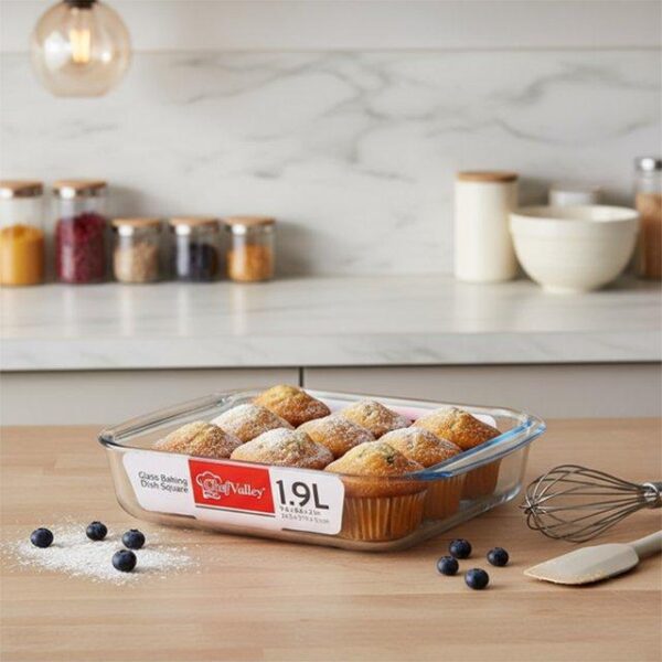 GLASS BAKING DISH SQUARE 1.9QT - 12