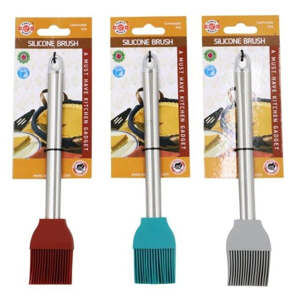 SILICONE BRUSH WITH SS HANDLE - 24