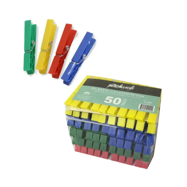 50Ct. Plastic Clothespins (24)