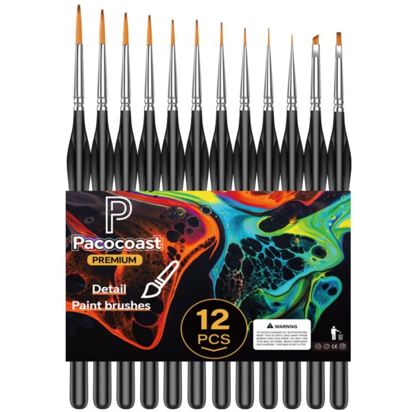 ART BRUSH 12PC W/DOUBLE BLISTER