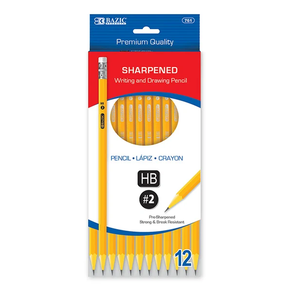 BAZIC PENCIL #2 12 PC