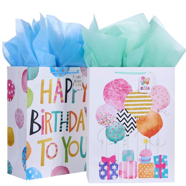 BDAY GIFT BAG BALLOON ASST DESIGN XL