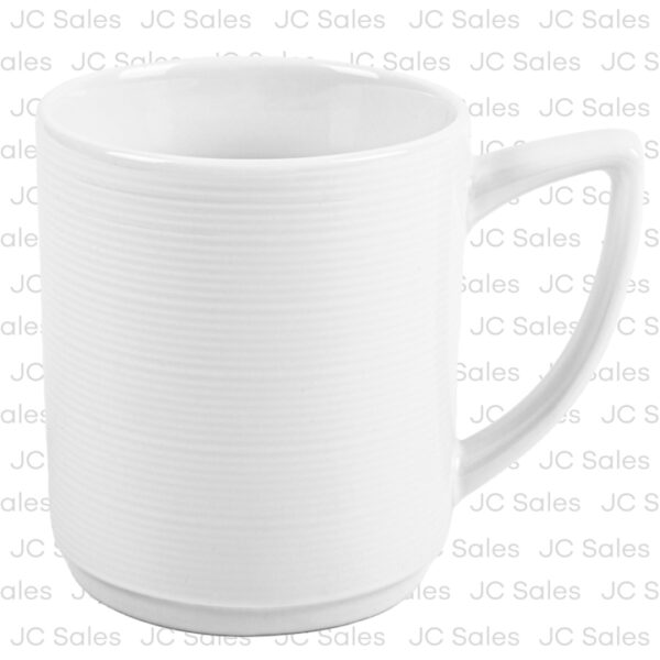 CERAMIC COFFEE MUG WHITE 11 OZ