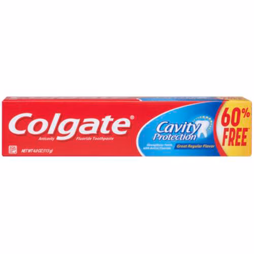 COLGATE 2.5 OZ + 60% ANTICAVITY TOOTHPASTE