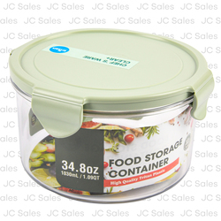 CLEAR PLASTIC FOOD CONTAINER ROUND. 740ML