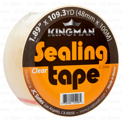 KINGMAN PACKING TAPE CLEAR 1.89" X 109.3 YDS