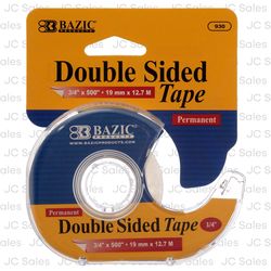 BAZIC TAPE DOUBLE SIDED 3/4 X 500" W/ DISPENSER