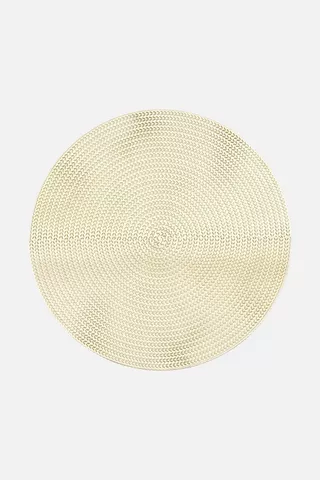 CLASSIC ROUND PLACE MAT GOLD