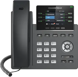 Grandstream GRP2613W IP Phone | 6 Lines, 6 SIP Accounts | 2.8-Inch Color Display | Wi-Fi 6 | Dual-Port Gigabit Ethernet with Integrated PoE